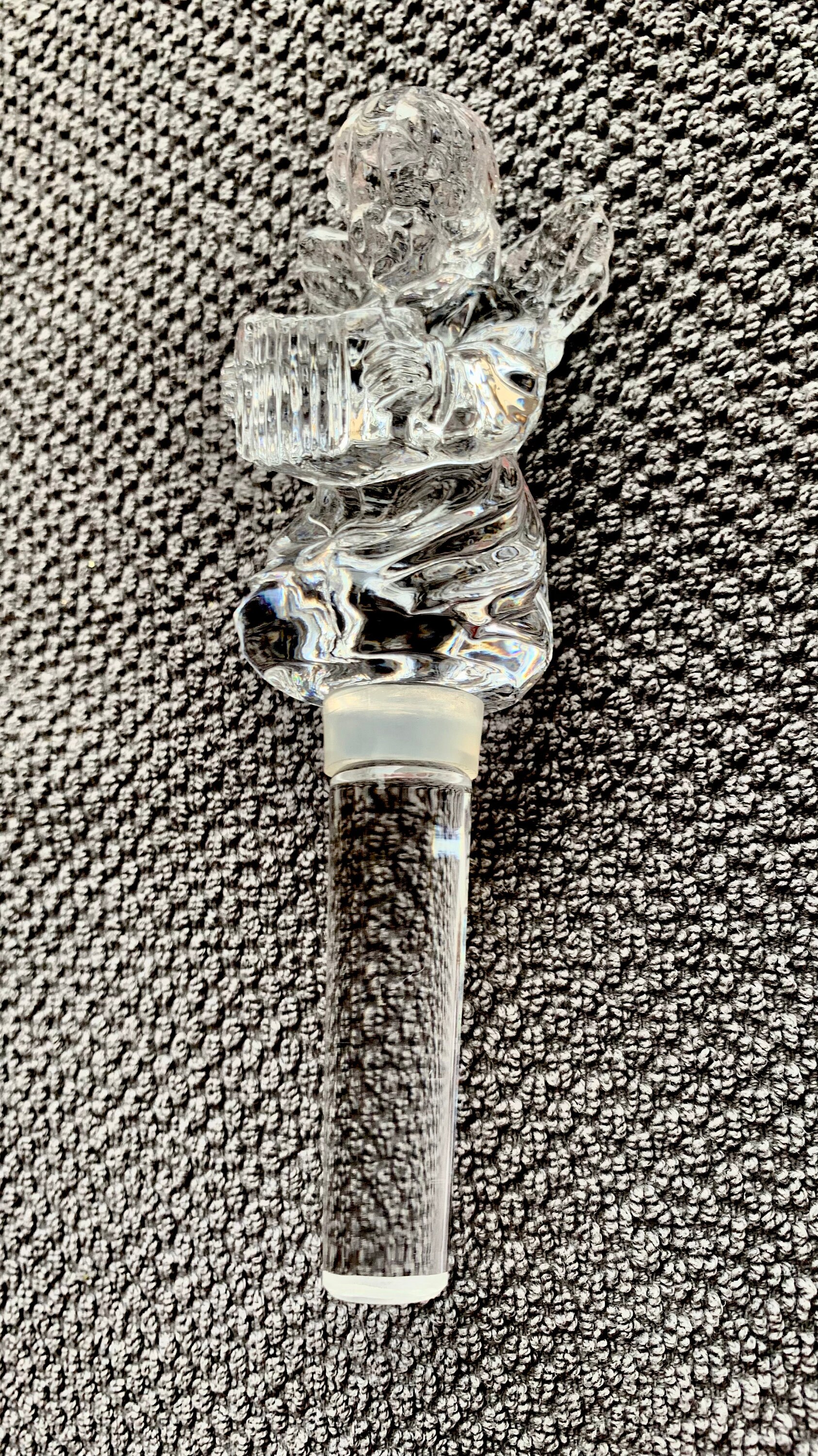 Vintage Mikasa Wine Bottle Stopper/clear Crystal Wine Bottle Etsy