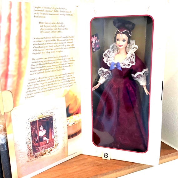 Vintage Sentimental Valentine Barbie 1996 - Etsy