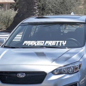 Techno Vinyl Decal Banner | Windshield Banner | Sticker