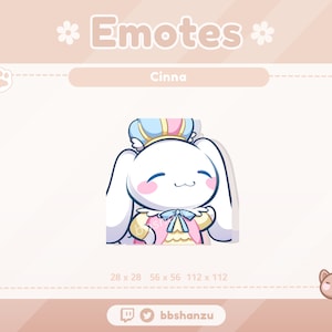 King White Plush Cinnamon Puppy | Twitch Discord Emotes | Twitch Graphics