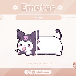Long Dark Plush Bunny | Twitch Discord Emotes | Twitch Graphics