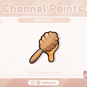 Bee Honey Twitch Channel Points | Twitch Discord Icon | Twitch Graphics