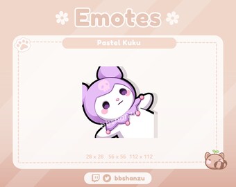 Ded Pastel Purple Plush Bunny | Twitch Discord Emotes | Twitch Graphics