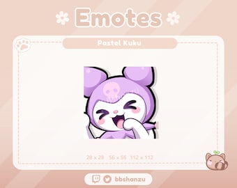 LOL Pastel Purple Plush Bunny | Twitch Discord Emotes | Twitch Graphics