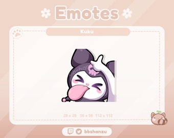 Teasing Dark Plush Bunny | Twitch Discord Emotes | Twitch Graphics