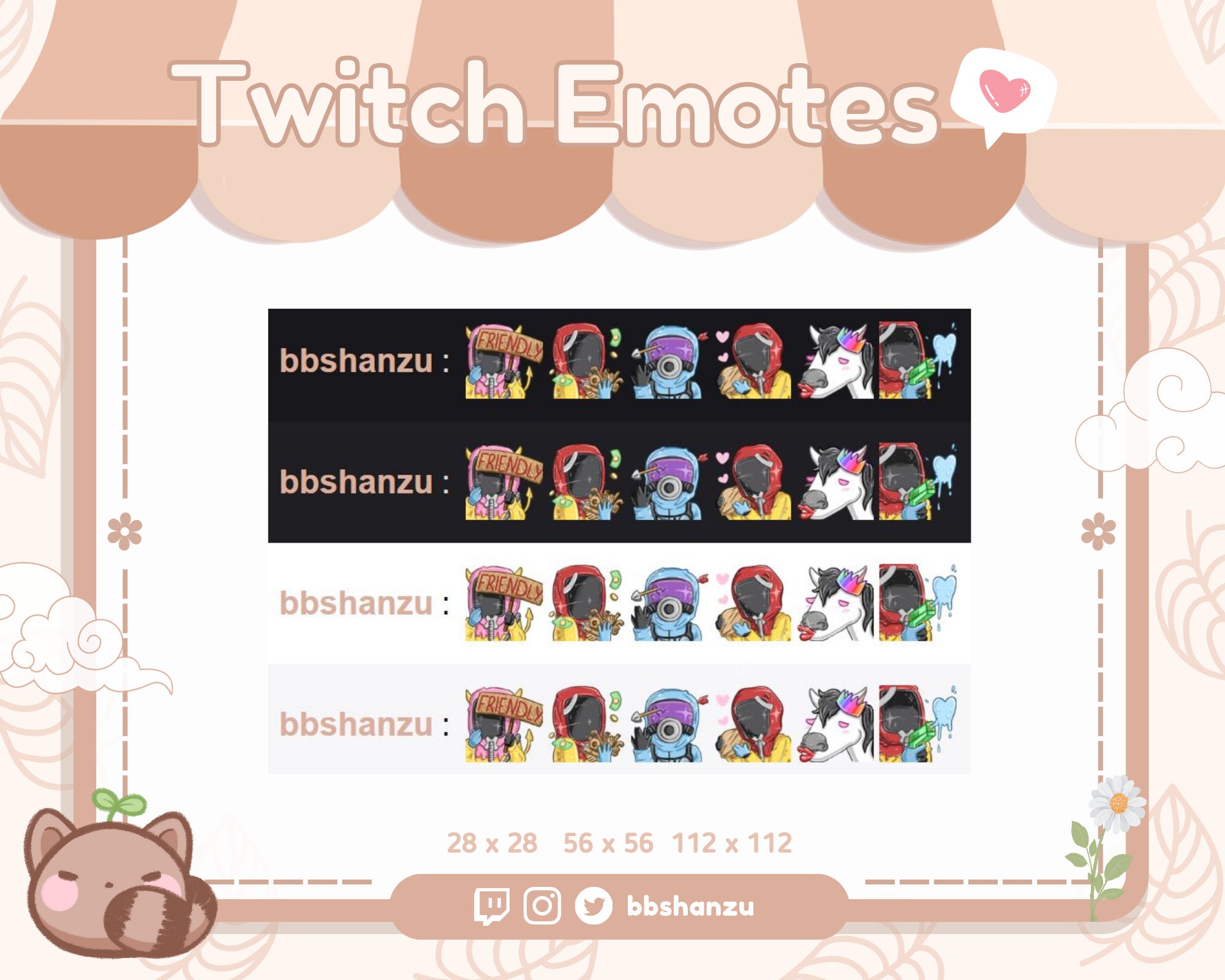 RUST Twitch Discord Emotes | Twitch Graphics - Etsy