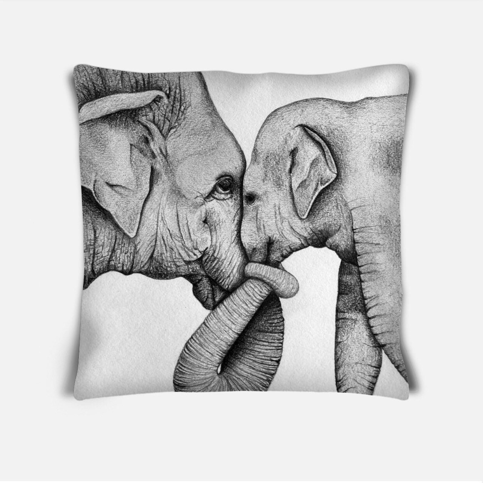 ELEPHANT THROW PILLOWS / Cute Animal Pillow / Elephant Outdoor Cushion