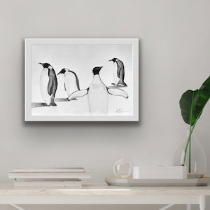 PENGUIN PRINT / ANIMAL Art Print / Penguin Wall Art / Nordic Décor / Wildlife Print / Wildlife Art / Wild Animal Wall Art