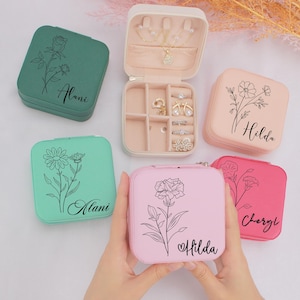 Personalisierte Schmuckschatulle, Brautjungfer Geschenk, Brautjungfer Antrag, personalisierte Geschenke für sie, Geburtstagsgeschenk für sie, Geschenk der besten Freundin