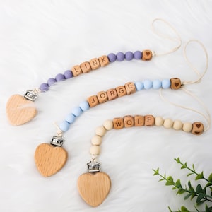 Personalized Pacifier Clip,Custom Soother Clip,Baby Shower Gift,Baby Pacifier Holder,Newborn Gift, Custom Dummy Clip,Baby Binky Clip