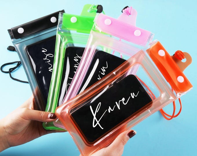 Personalization waterproof phone bag,Custom Namen Bag for Pool,Beach,Toys,Travel,Bachelorette Party,Accepting Logo Custom