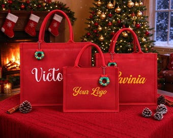 Personalized Christmas Gift Bags,Red Gift Bags,Xmas Gift Bags,Christmas Party Bags,Christmas Sacks,Custom Christmas Gift Bag,Christmas Eve