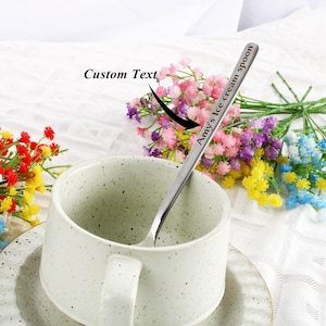 Personalized Stainless Steel Spoon: Custom Engraved Gift