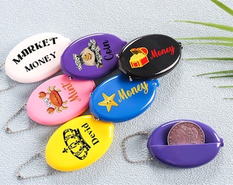 Monedero personalizado con llavero de goma: Monedero personalizado con llavero de goma