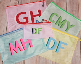 Gepersonaliseerde waterdichte strandtas, zwembadtas met monogram