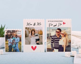 Puzzle di mattoni fotografici personalizzati: regalo personalizzato per coppie, fidanzato, anniversario, coppia, lui, lei