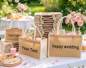 Personalized Wedding Welcome Bags, Bulk Guest Tote Bags  Bridesmaid Gifts Bag  Monogram Beach Tote Bag