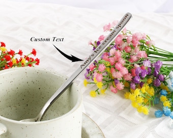 Personalized Engraved Spoon: Custom Stainless Steel Gift