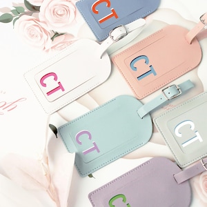 Personalisierter Schatten-Monogramm-Gepäckanhänger, doppelseitiger Taschenanhänger, personalisiertes Geschenk, Geschenk für Reisende, Geschenk des besten Freundes, Studenten