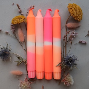 Set of 4 / Dip Dye Candles / JANNA