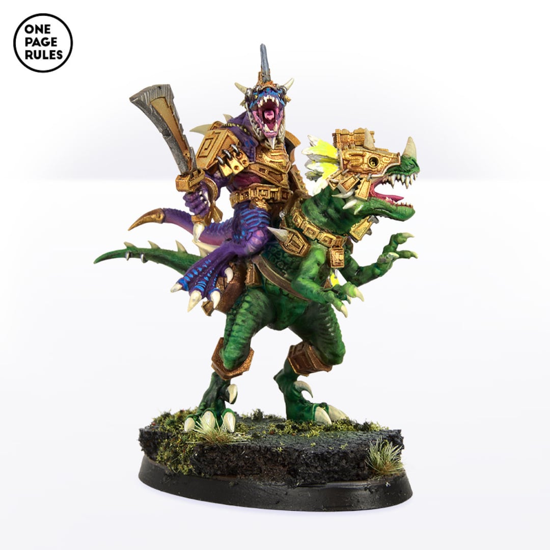 Saurian Raptor Rider Saurian Veteran on Raptor - Saurians (1 Model) - Etsy