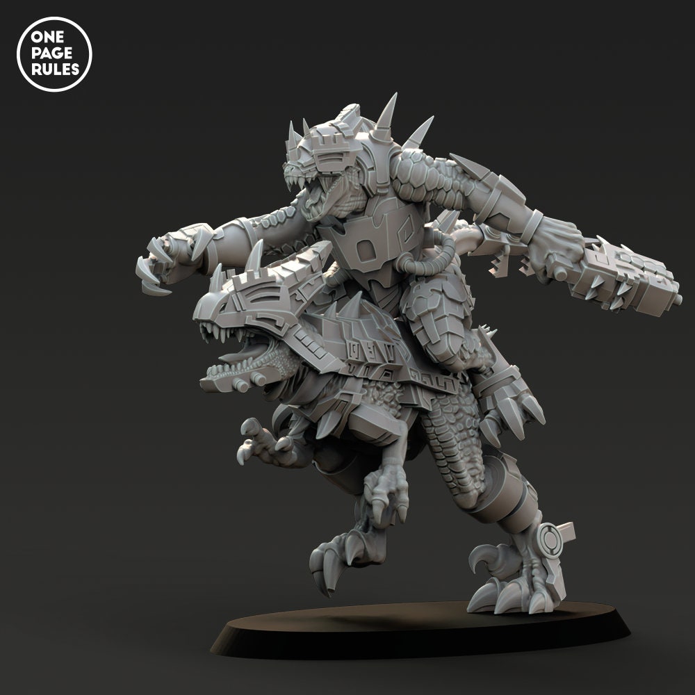 Saurian Veteran on Raptor (claw) - Saurian Starhost (1 Model) - Etsy