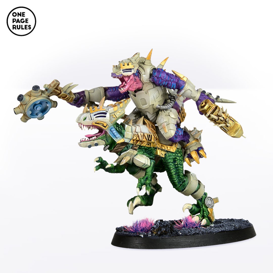 Saurian Veteran on Raptor (hand Weapon) - Saurian Starhost (1 Model) - Etsy