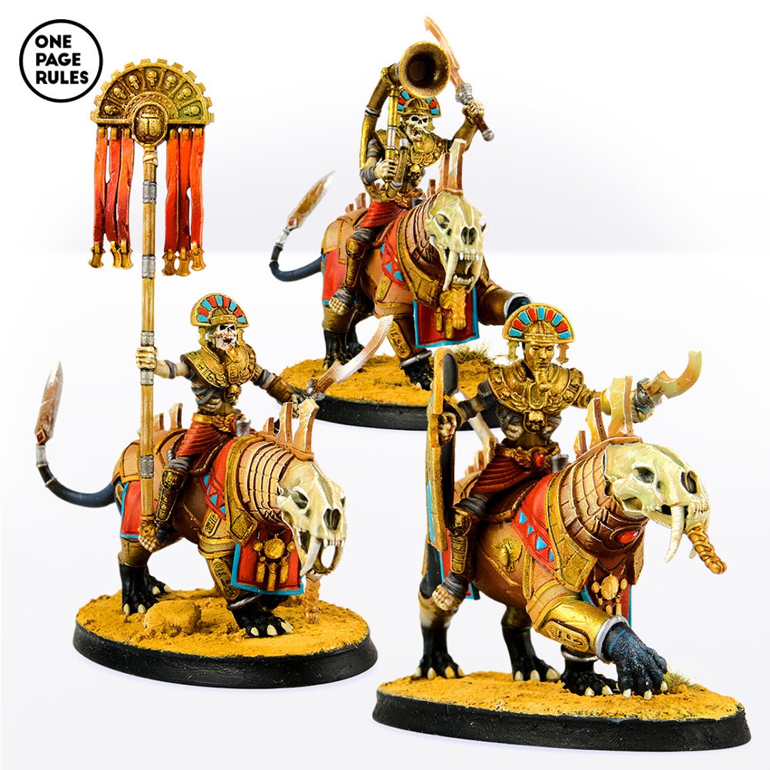 Beast Riders Command - Mummified Undead (3 Models) - Etsy