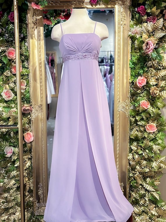Lilac Petal Embellished Gown