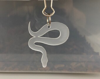 10 Frosted Clear Shedding Tags