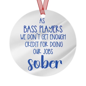 Funny Bass Player Gift, Bass Player Ornament, String Section Gift