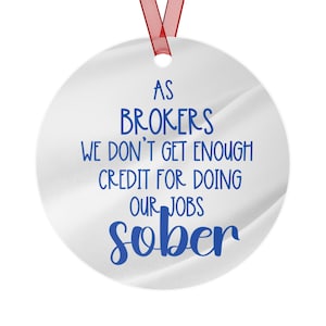 Funny Gift for Broker, Adult Ornament for Stockbroker, Real Estate Broker, Gag Gift, Secret Santa Gift