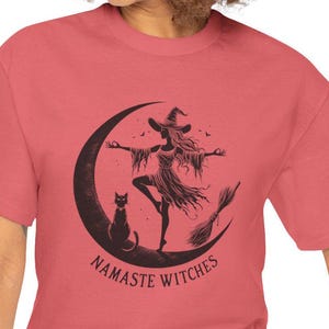 T-shirt Namaste Heksen, shirt Halloween heks, yoga heks, yoga shirt, cadeau voor vriend, Halloween cadeau, cadeau yoga instructeur