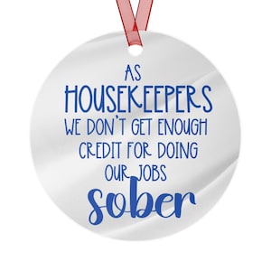 Funny Housekeeper Gift, Adult Ornament for Housekeeper, Gift for Woman, Gifts for Employees, Cleaning Service Gifts