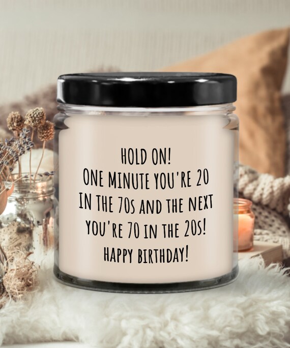 Funny 70th Birthday Gift For 70th Birthday Candle Gift Gift Etsy