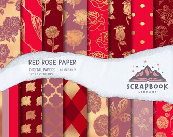Rosen Clipart, Muttertagsblume, rote Rosenblüte, rote Blattform, Blütenknospe, Blatt Clipart, Rosenlinien, Pflanze, Valentinstag, Goldgarten