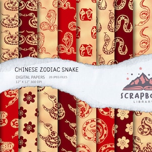 Chinese Zodiac Snake ornaments Paper, Asian Serpent Pattern, Authentic Eastern Python, Chinese New Year, Red Snake Horoscope, Astrology