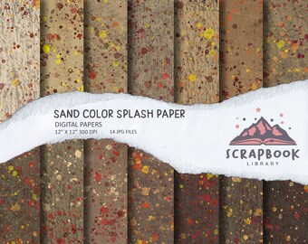 Sand Splash Color Paper Textures, Beach backgrounds, skin tone palette, natural earth, nude palette, desert, stone countertop, granite, rock