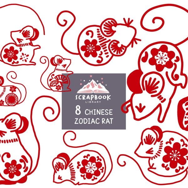 Chinese Zodiac Rats Etsy