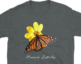 Monarch Butterfly T-Shirt, Butterfly Lovers Gift, Nature Lovers Shirt, Short-Sleeve Unisex T-Shirt