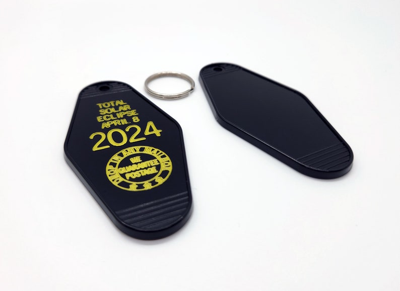 Eclipse 2024 Key Tag Total Solar Eclipse Motel Hotel Keychain Astronomy