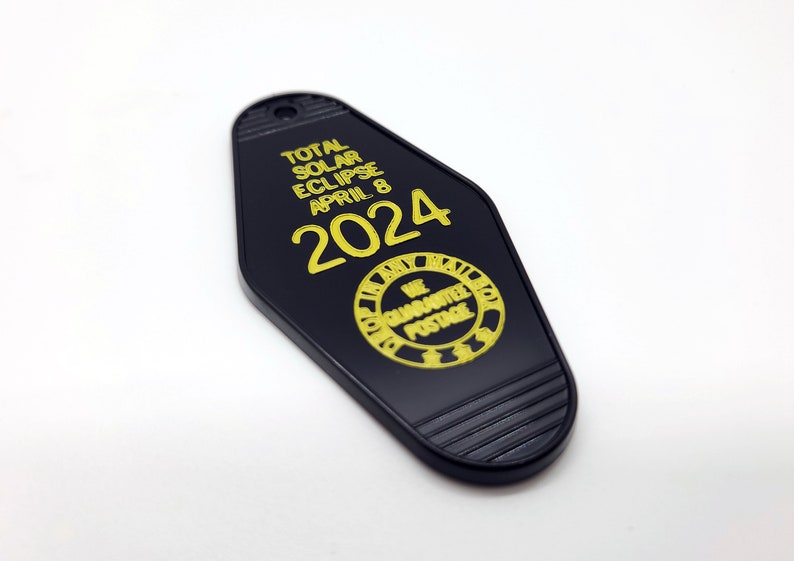 Eclipse 2024 Key Tag Total Solar Eclipse Motel Hotel Keychain Astronomy