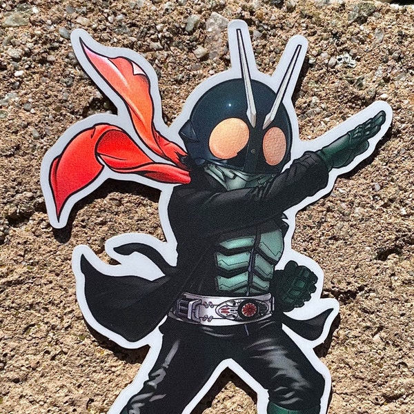 Shin Kamen Rider Matte/Glossy Holographic Finish Vinyl Sticker