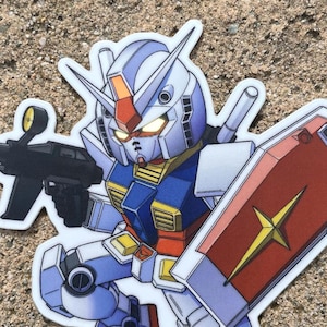 RX 78-2 Gundam Matte Mirror Finish Vinyl Sticker