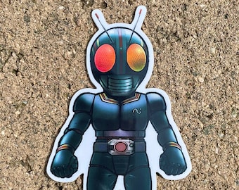 Kamen Rider Black Holographic Finish Vinyl Sticker