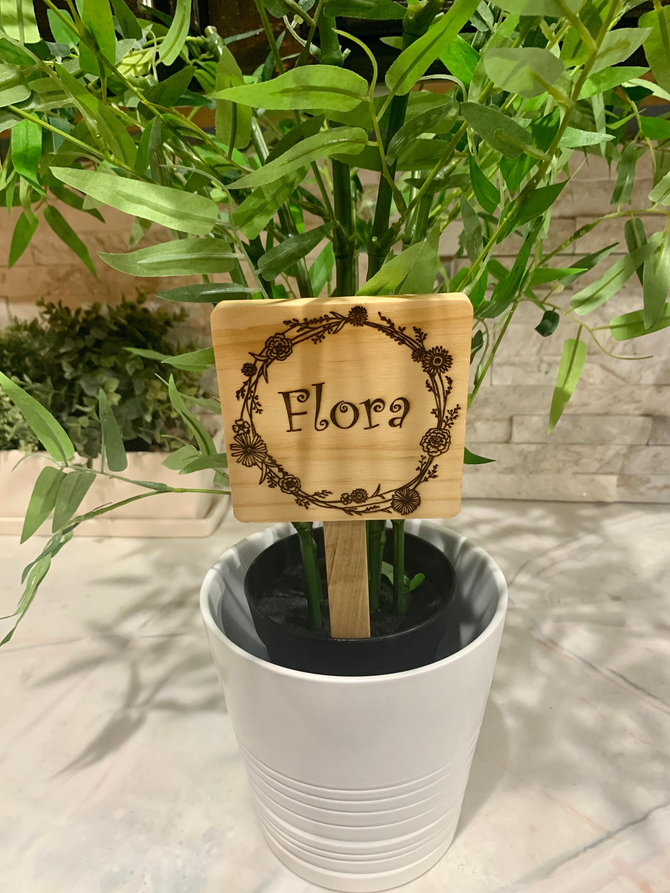 Personalized name tag for your plant Etsy