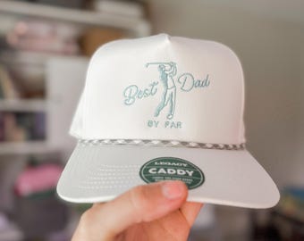 Gorra de camionero bordada para papá golfista / Gorra "Dad By Par"