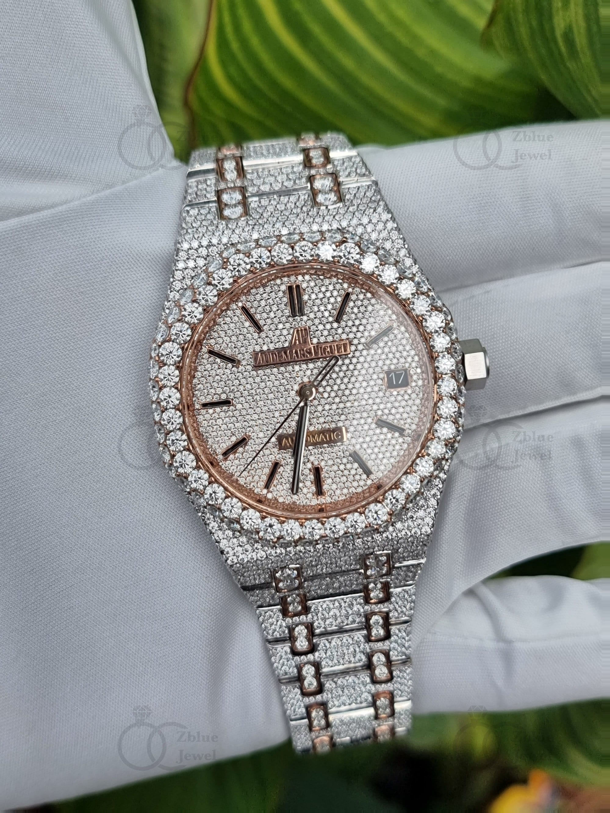 VVS Moissanite Diamond Watch Iced Out Moissanite Studded Etsy