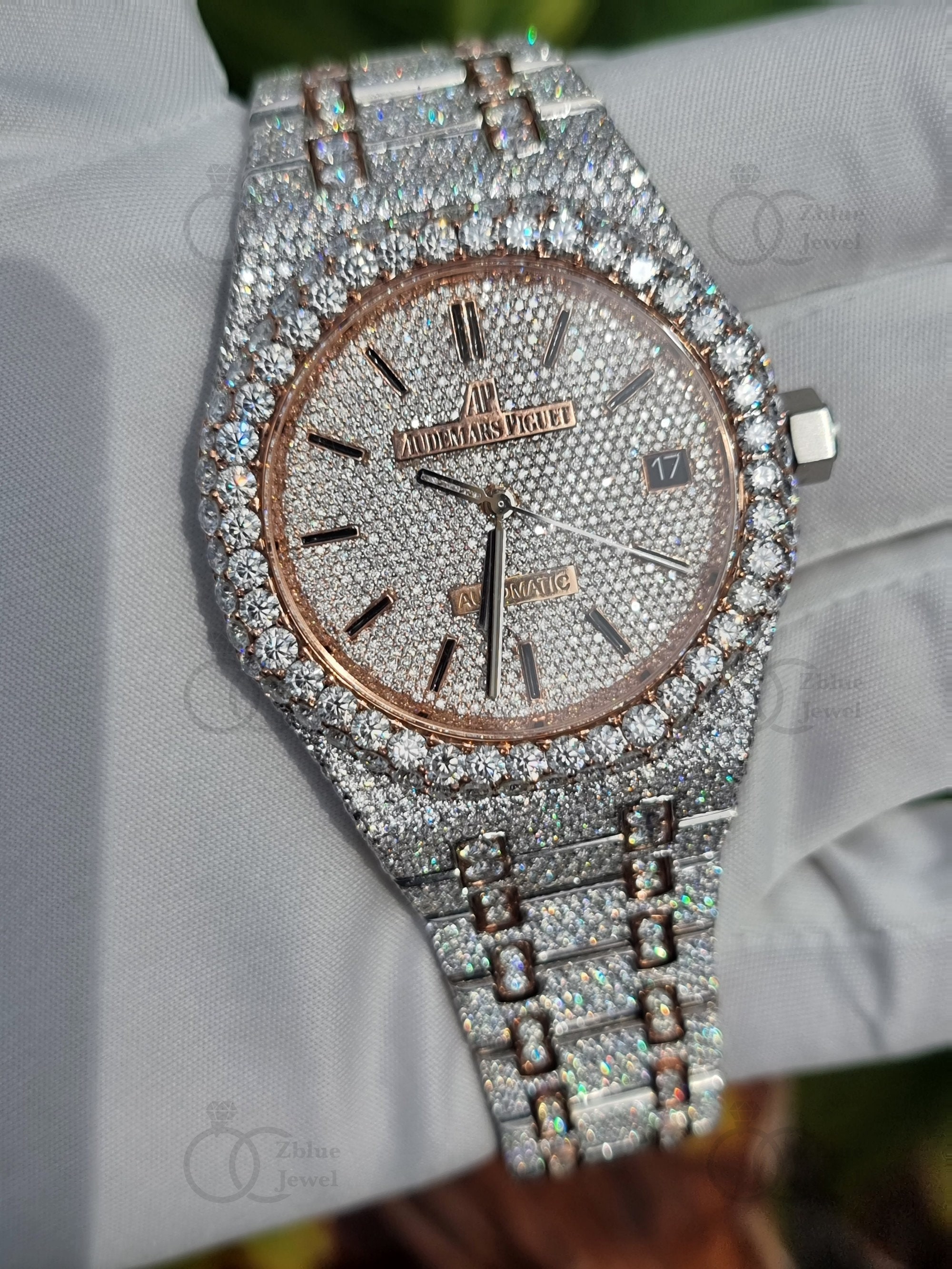 VVS Moissanite Diamond Watch Iced Out Moissanite Studded | Etsy