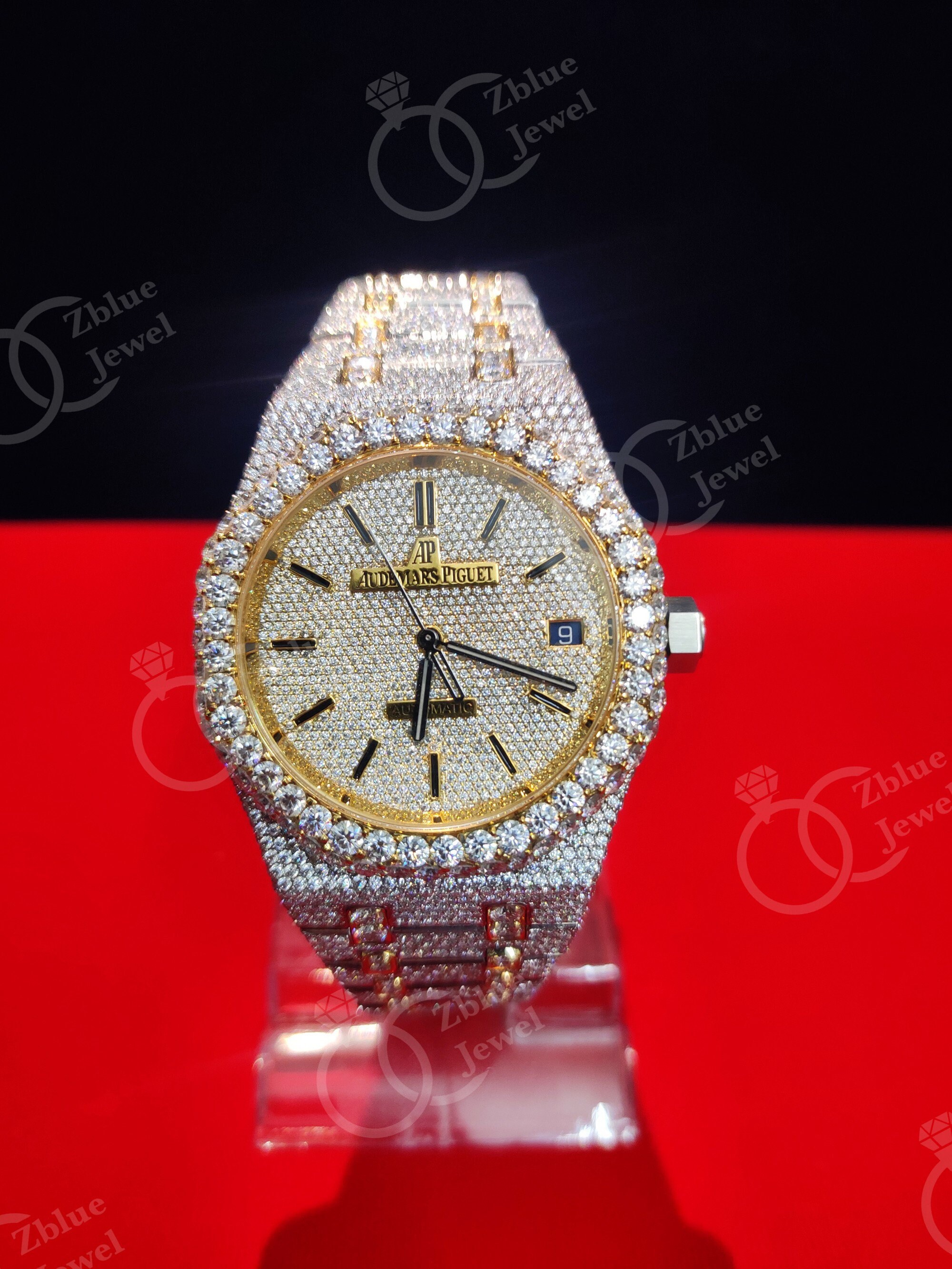 VVS Moissanite Diamond Watch Iced Out Moissanite Studded | Etsy